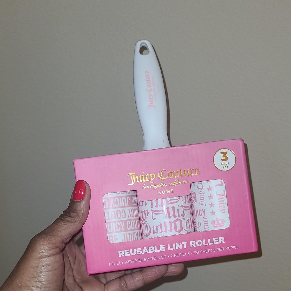 Juicy Couture Pink and White Lint Roller